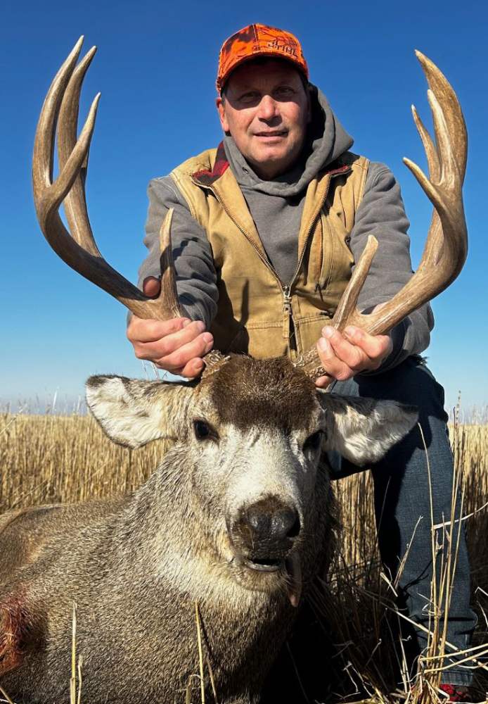 Mule deer buck taken on private land north of Wall
