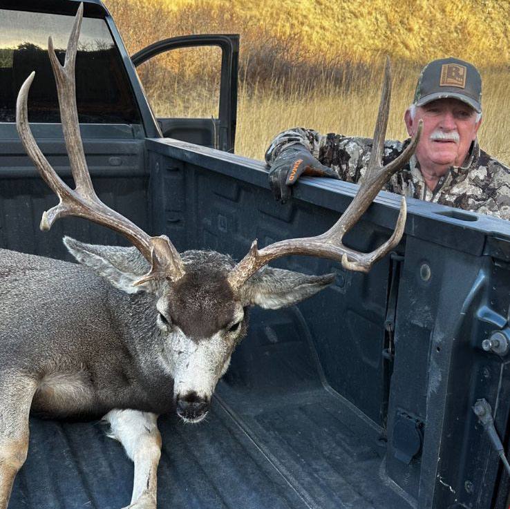Antler detail on a mature South Dakota buck