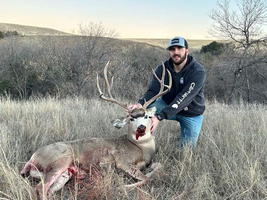 Hunting party after a successful November hunt